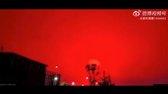 Čínské prístavné mesto Zhoushan je svedkom nejakej události s červenou oblohou   Bude to biblické mp4