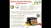 Sedona Combo SD P9150 susicka potravin   Sedona Combo SD P9150   sušička potravin, 9 plastových sít, digitální časovač, úsporné sušení   Zdraví na dlani, zdravinadlani cz jpg